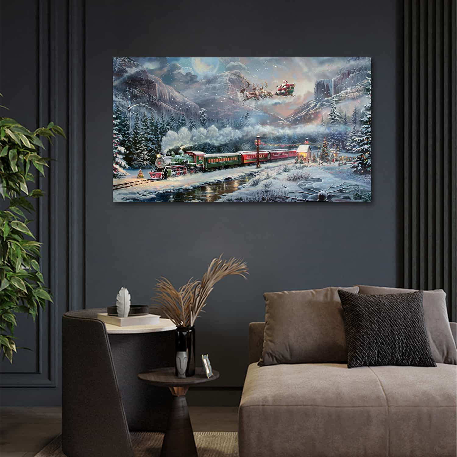 Christmas Gifts Delivery Canvas Art