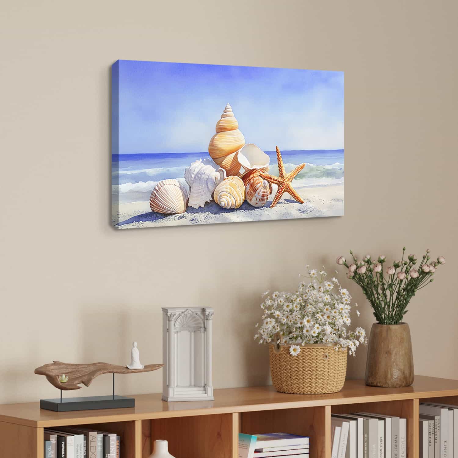 Seaside Conch Canvas Art