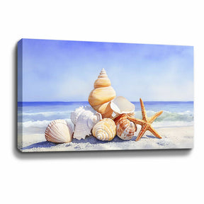 Seaside Conch Canvas Art