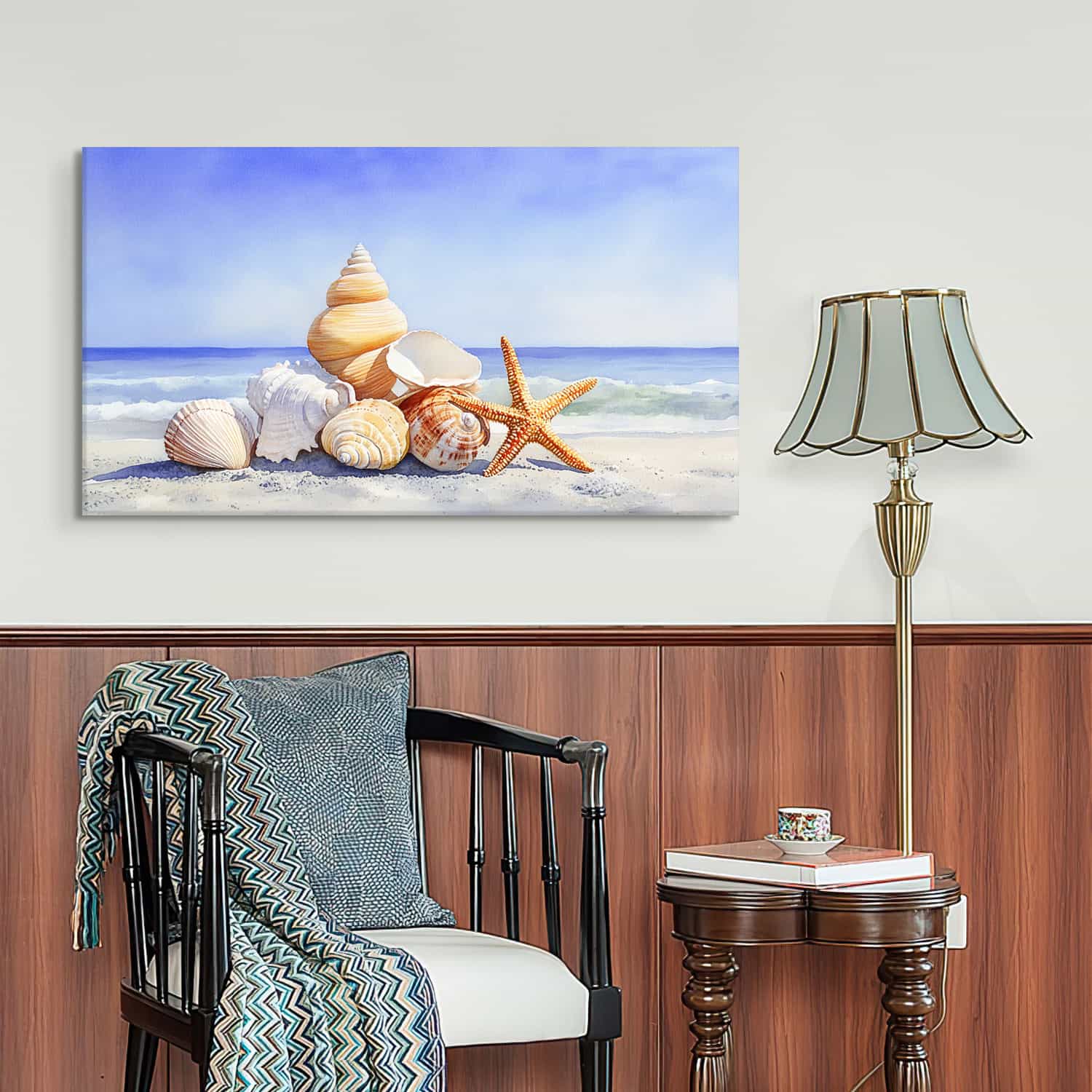 Seaside Conch Canvas Art