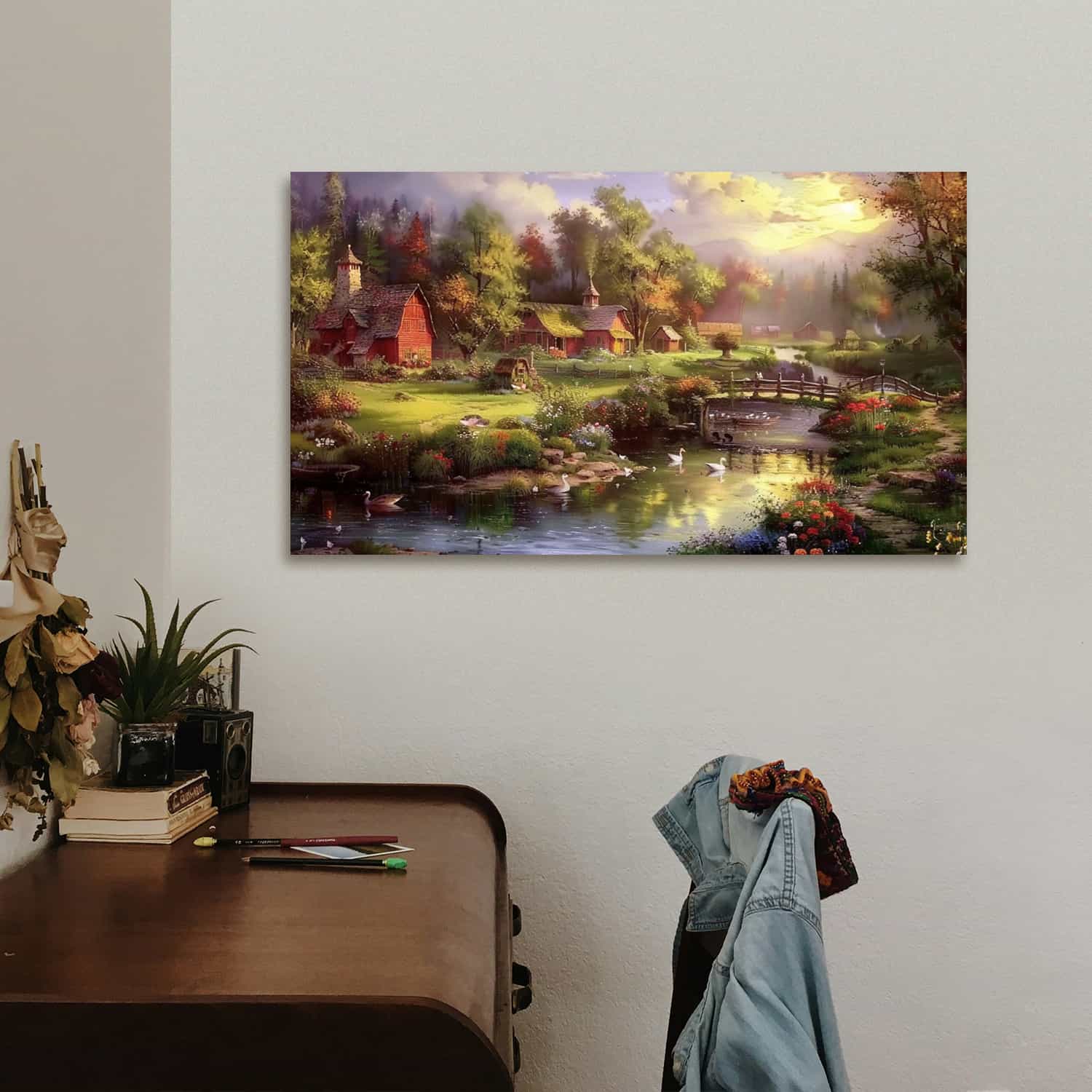 Farm Evening Canvas Art