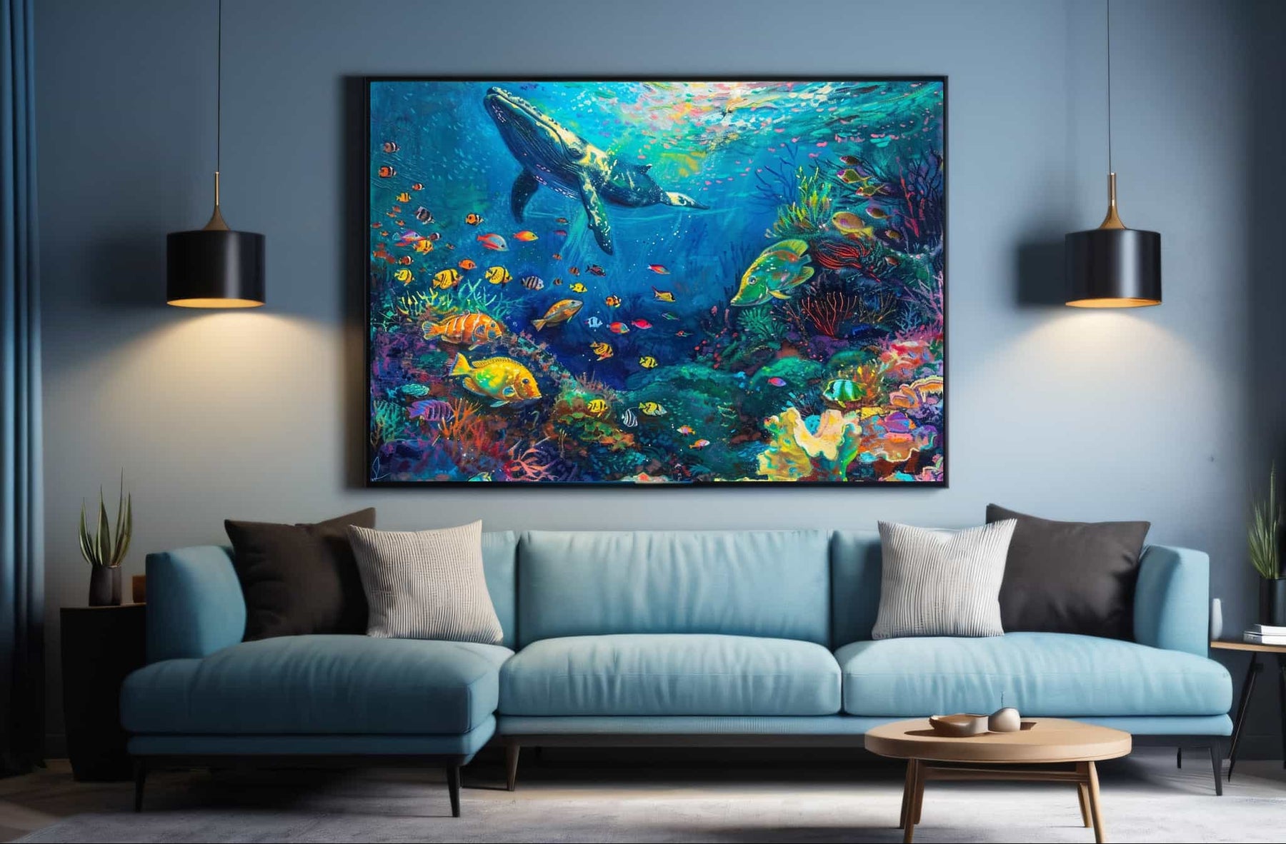 Whale Canvas Art