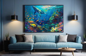 Whale Canvas Art