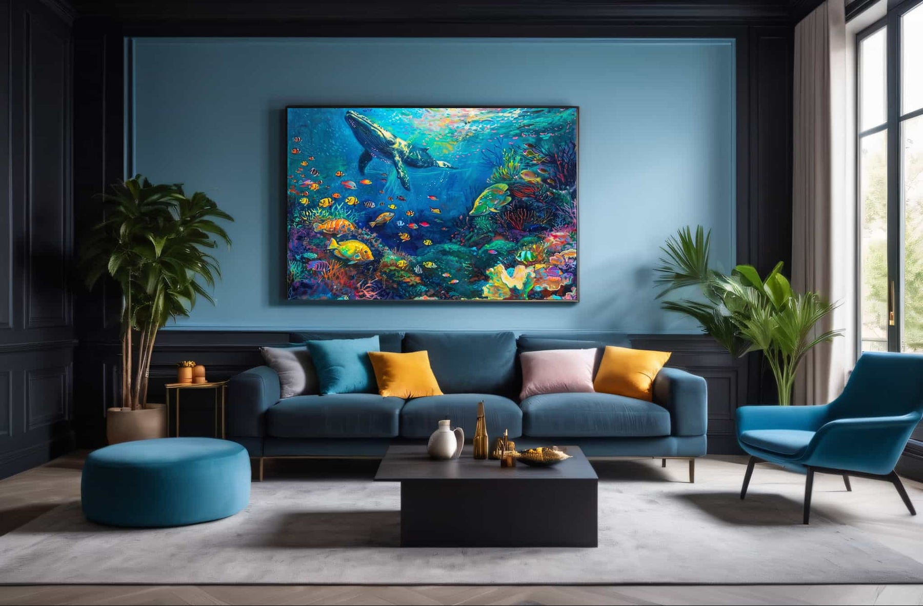 Whale Canvas Art