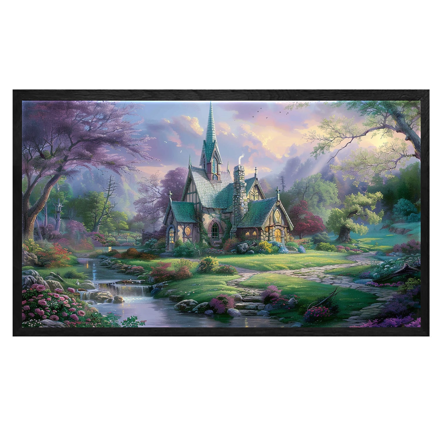 Old Country Church Canvas Art