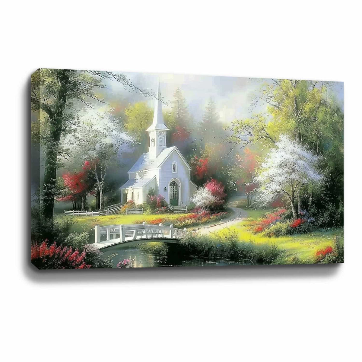 Cabin In The Woods Canvas Art
