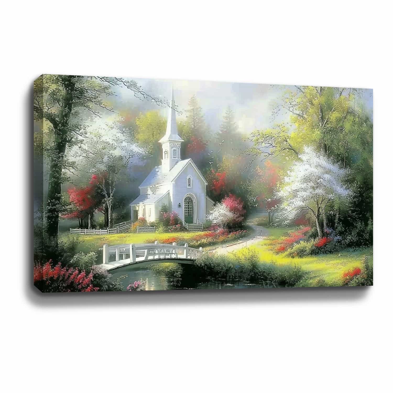 Cabin In The Woods Canvas Art