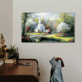 Cabin In The Woods Canvas Art