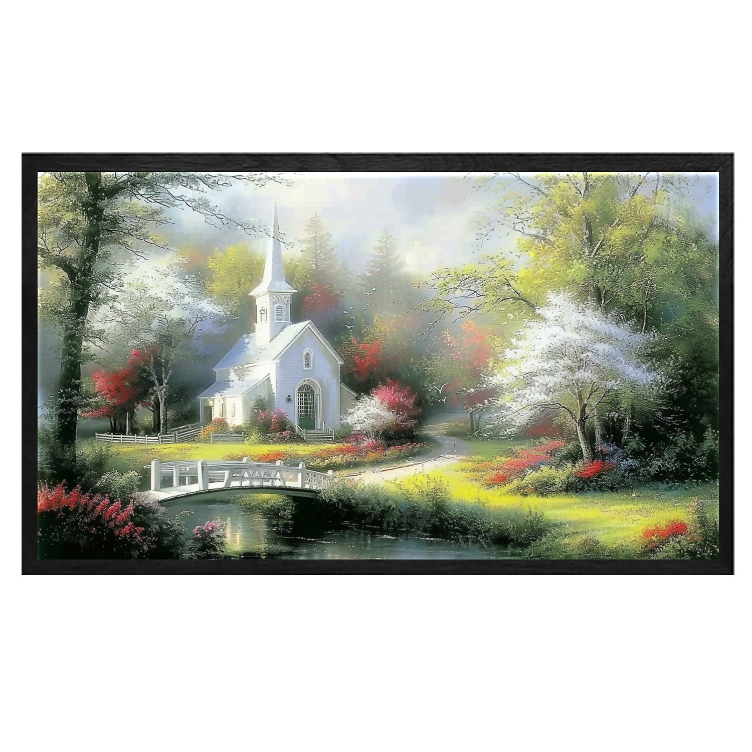 Cabin In The Woods Canvas Art