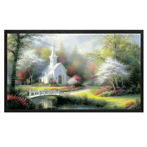 Cabin In The Woods Canvas Art