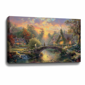 Stone bridge Canvas Art