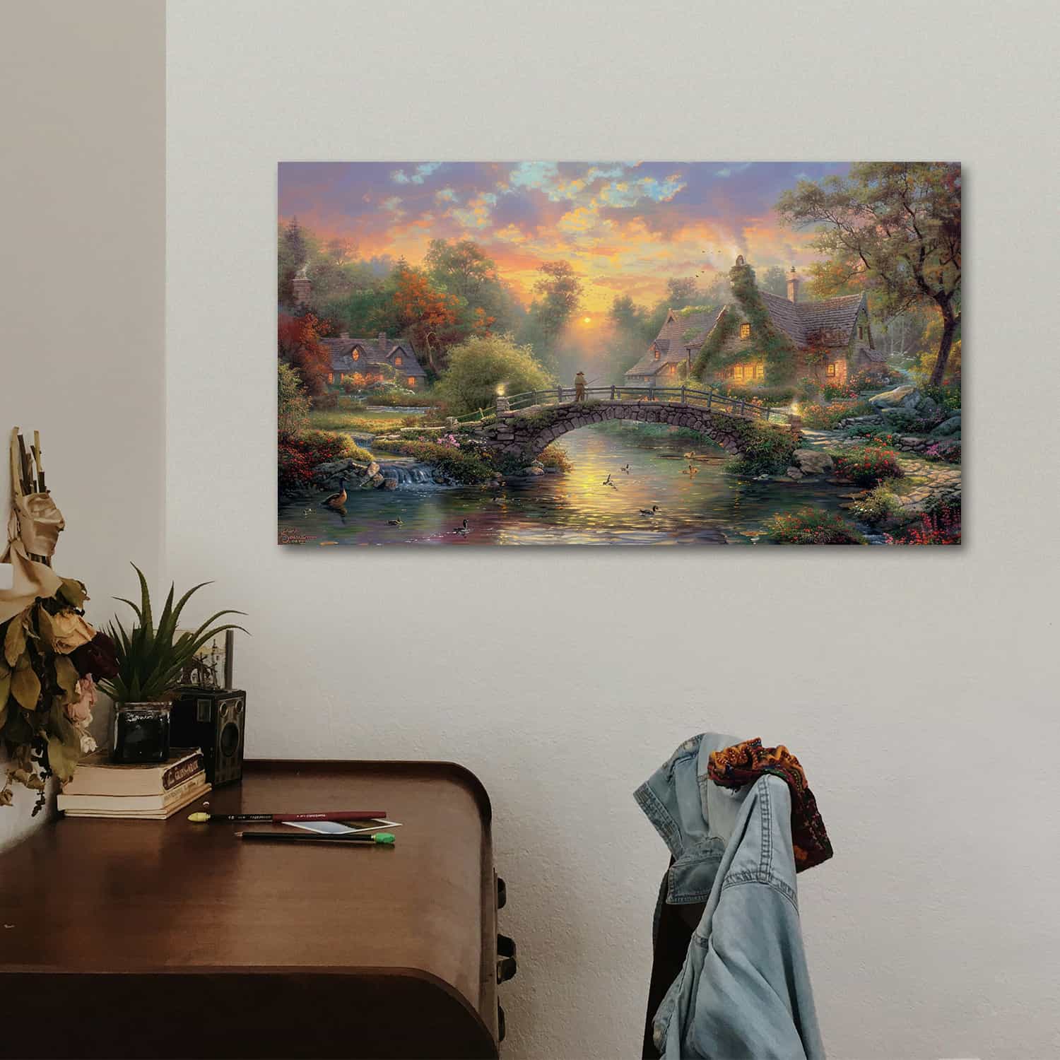 Stone bridge Canvas Art