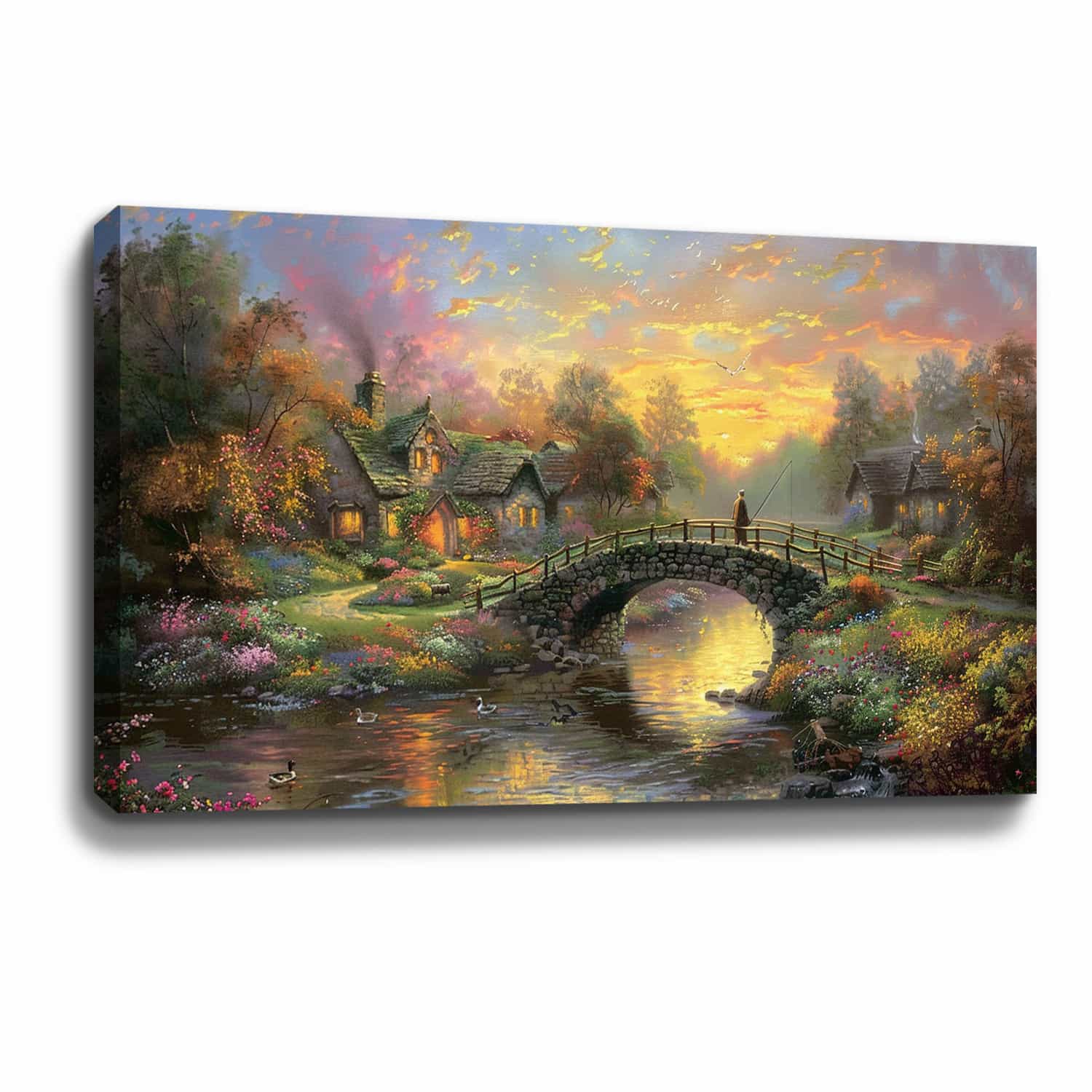 Paved bridge Canvas Art
