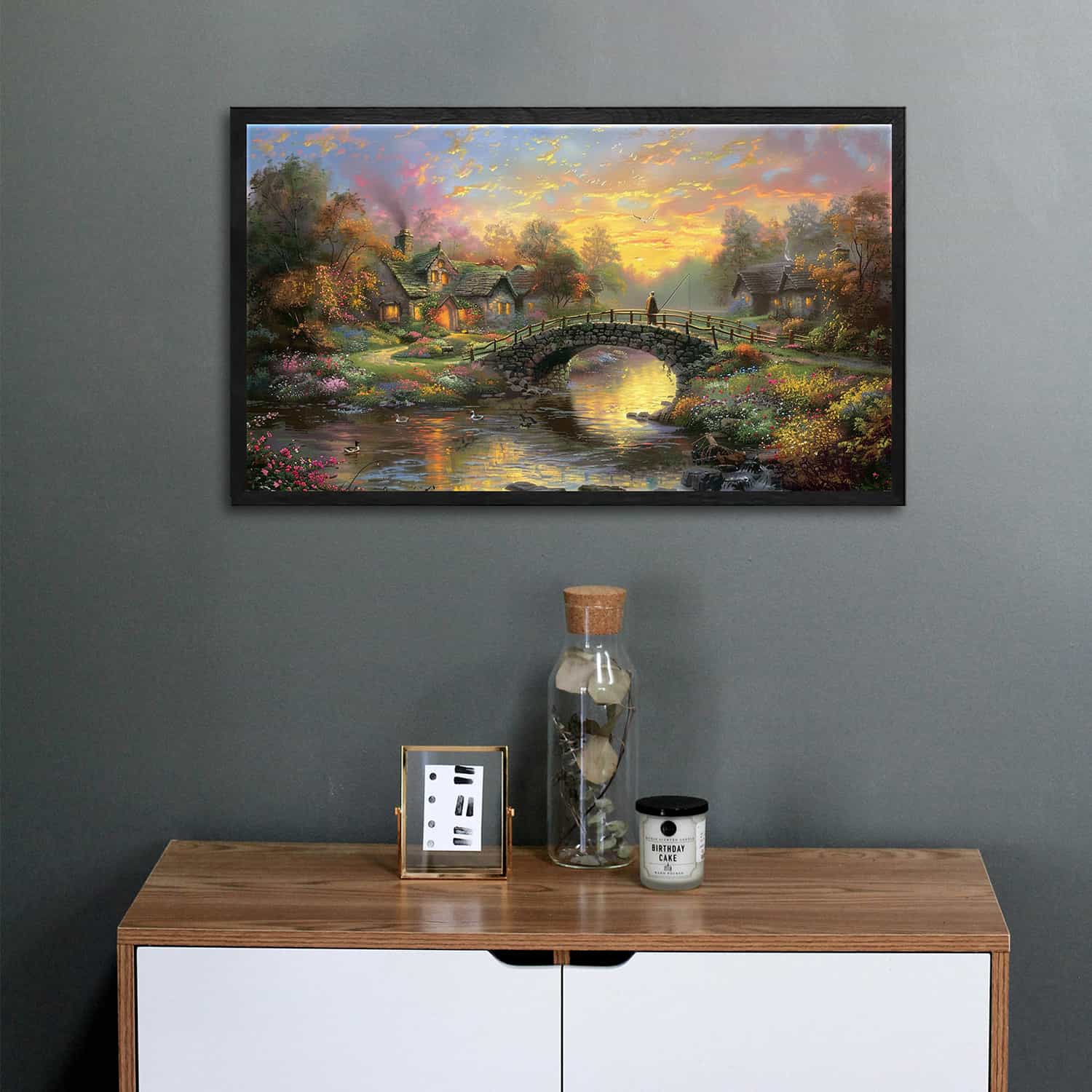 Paved bridge Canvas Art