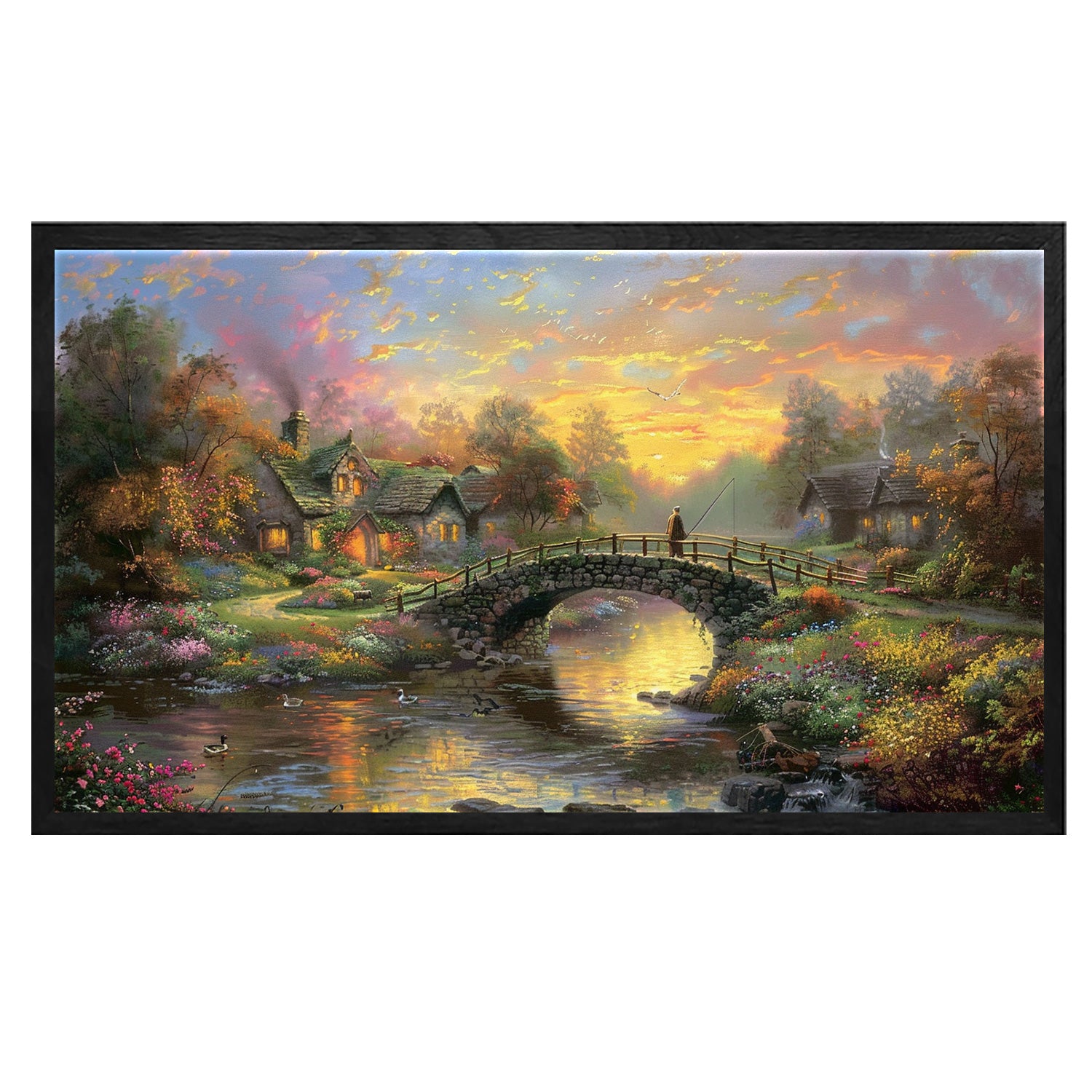 Paved bridge Canvas Art