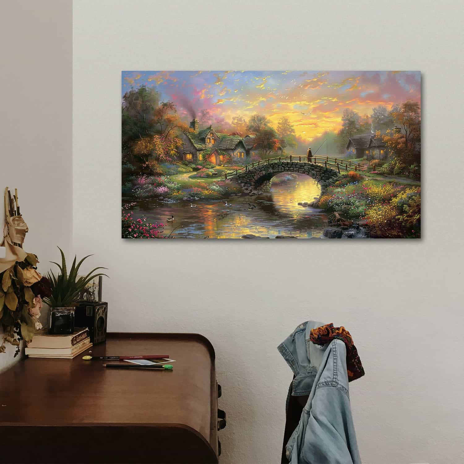 Paved bridge Canvas Art