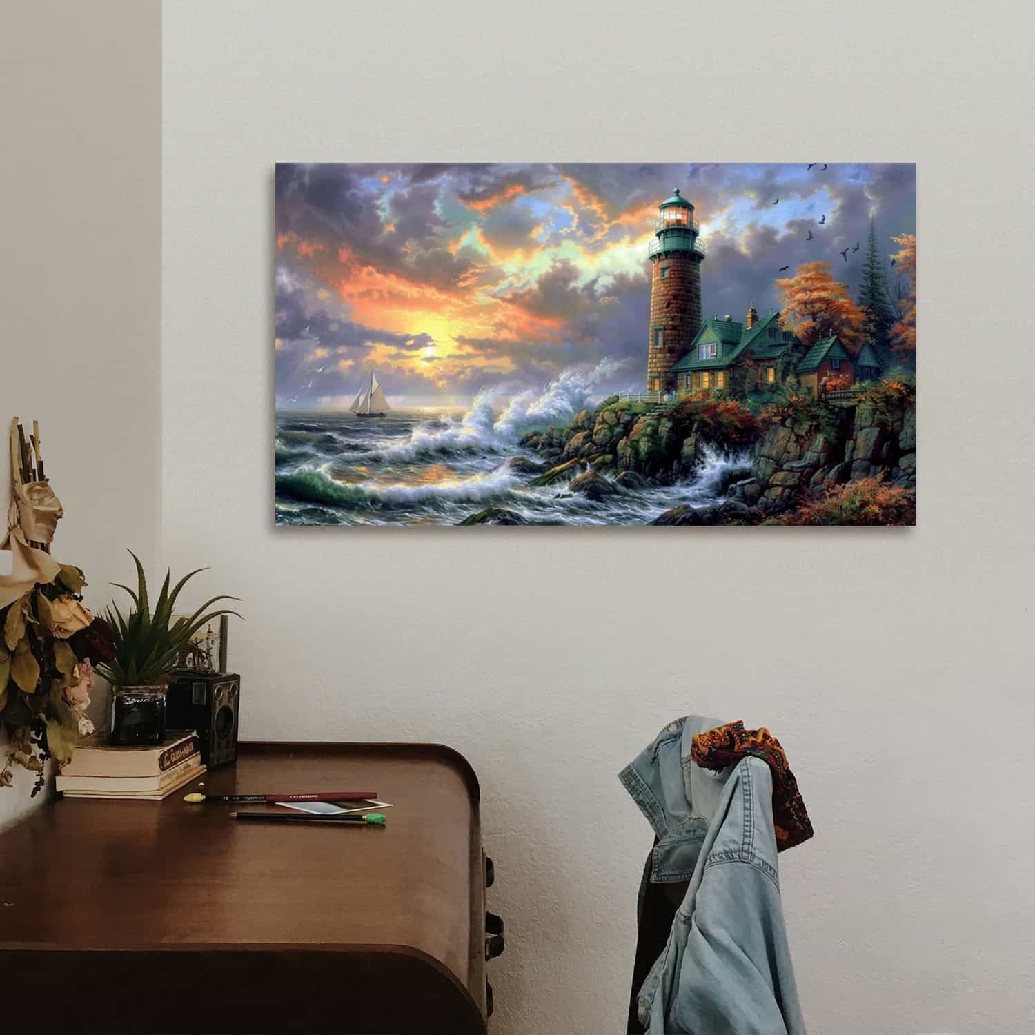 Seaside Lighthouse Canvas Art