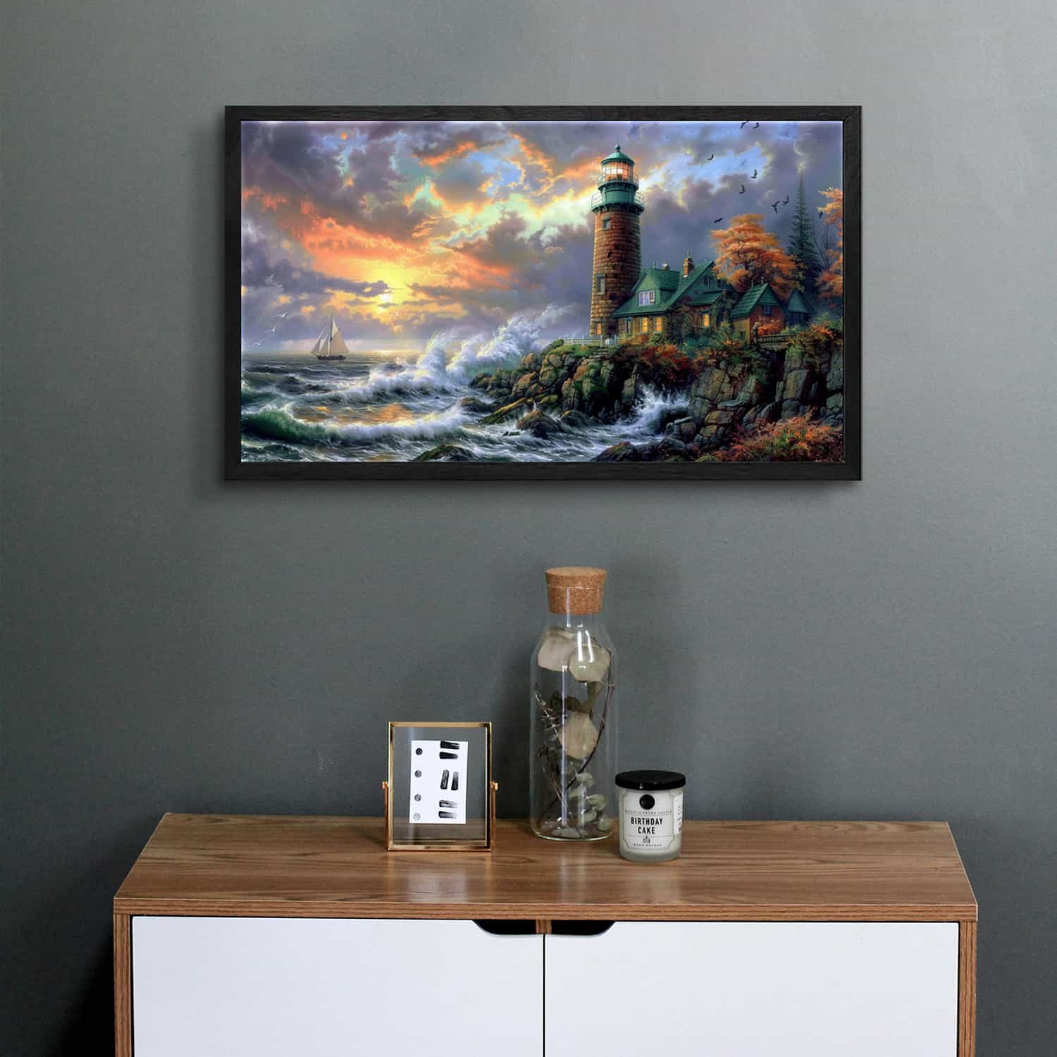 Seaside Lighthouse Canvas Art