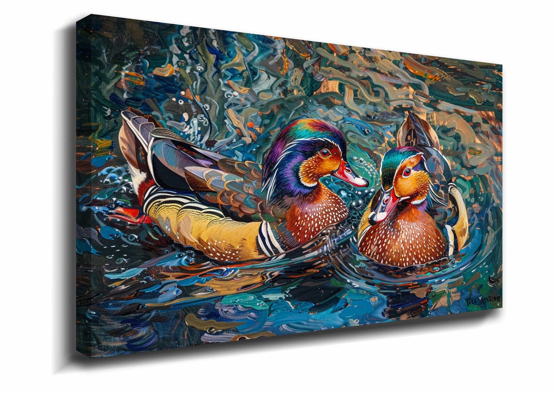 Mandarin Duck Canvas Art