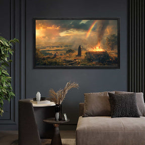 God Blessing To Noah Canvas Art