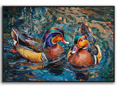 Mandarin Duck Canvas Art