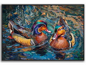 Mandarin Duck Canvas Art