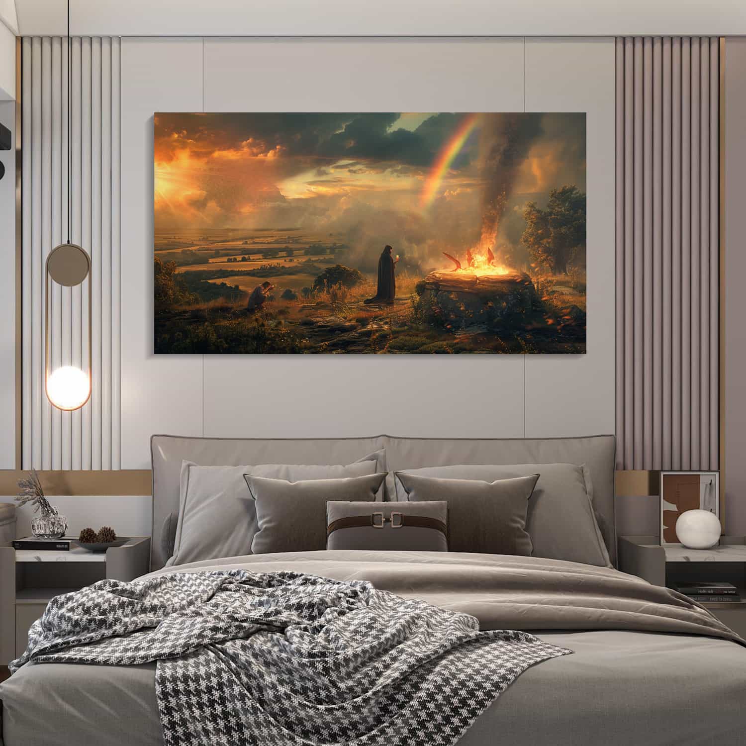 God Blessing To Noah Canvas Art