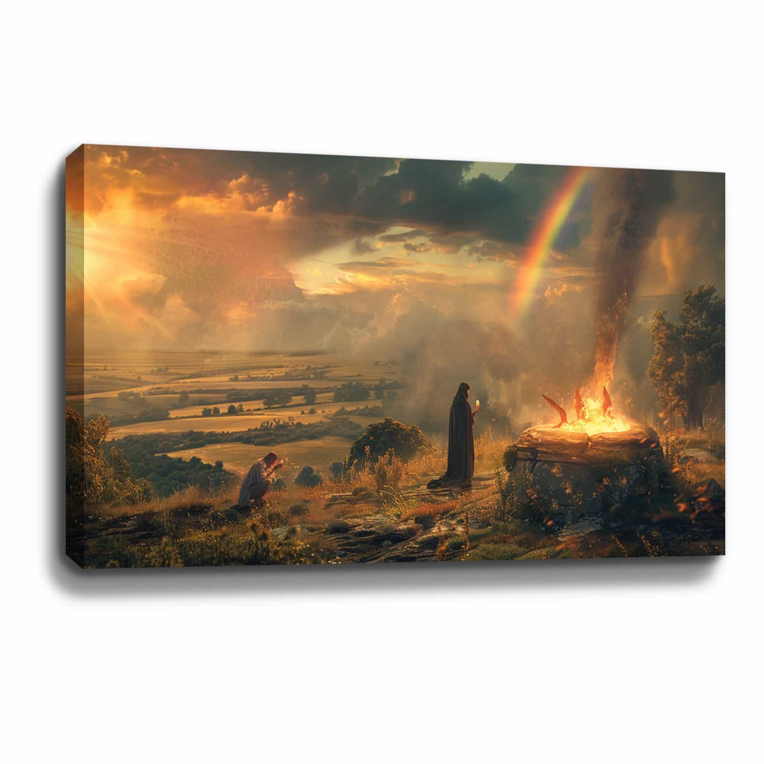 God Blessing To Noah Canvas Art