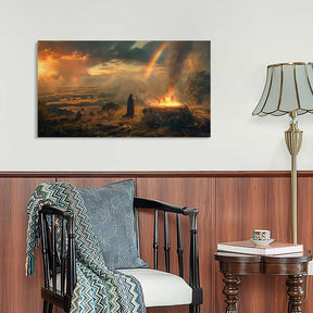 God Blessing To Noah Canvas Art