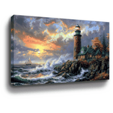 Seaside Lighthouse Canvas Art