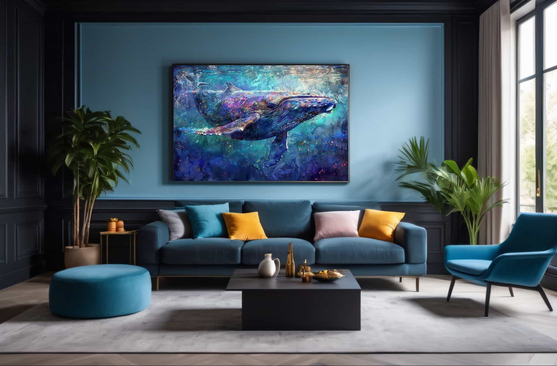 Whale Canvas Art