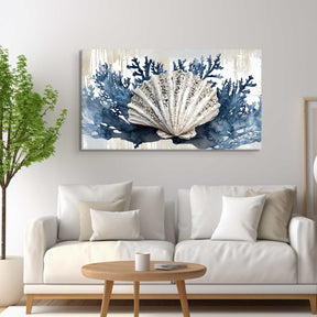 Pearl Scallop Canvas Art