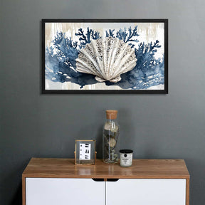 Pearl Scallop Canvas Art