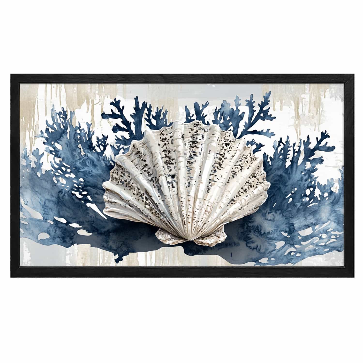 Pearl Scallop Canvas Art