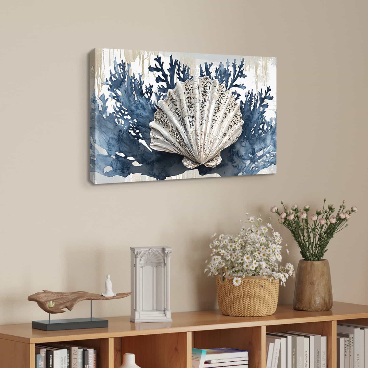 Pearl Scallop Canvas Art