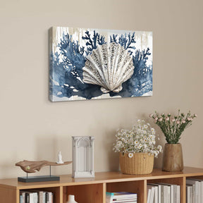 Pearl Scallop Canvas Art