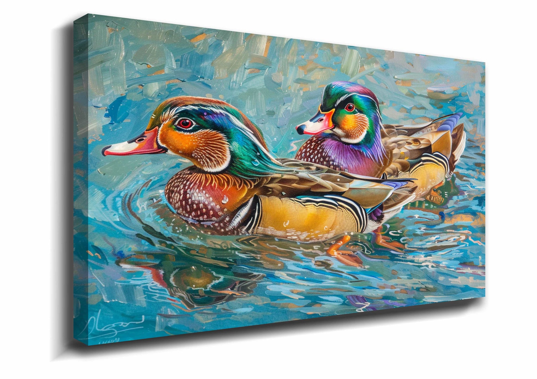 Mandarin Duck Canvas Art