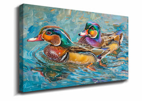 Mandarin Duck Canvas Art