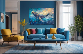Whale Canvas Art