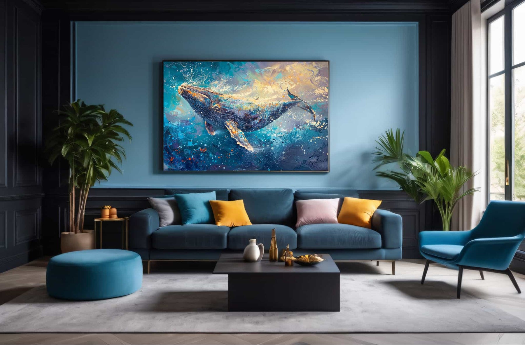 Whale Canvas Art