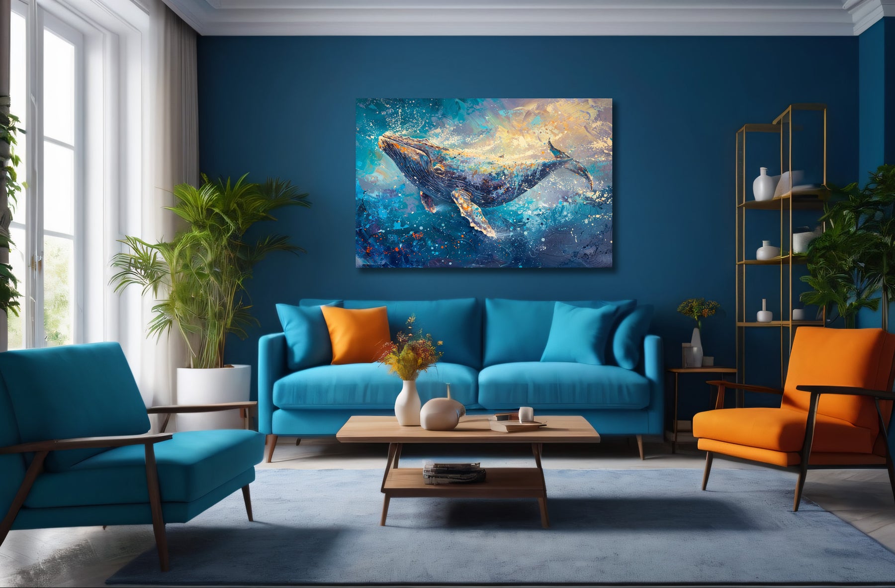 Whale Canvas Art
