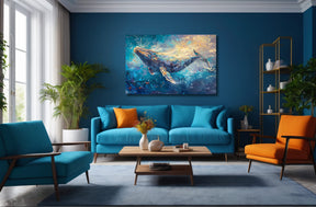 Whale Canvas Art