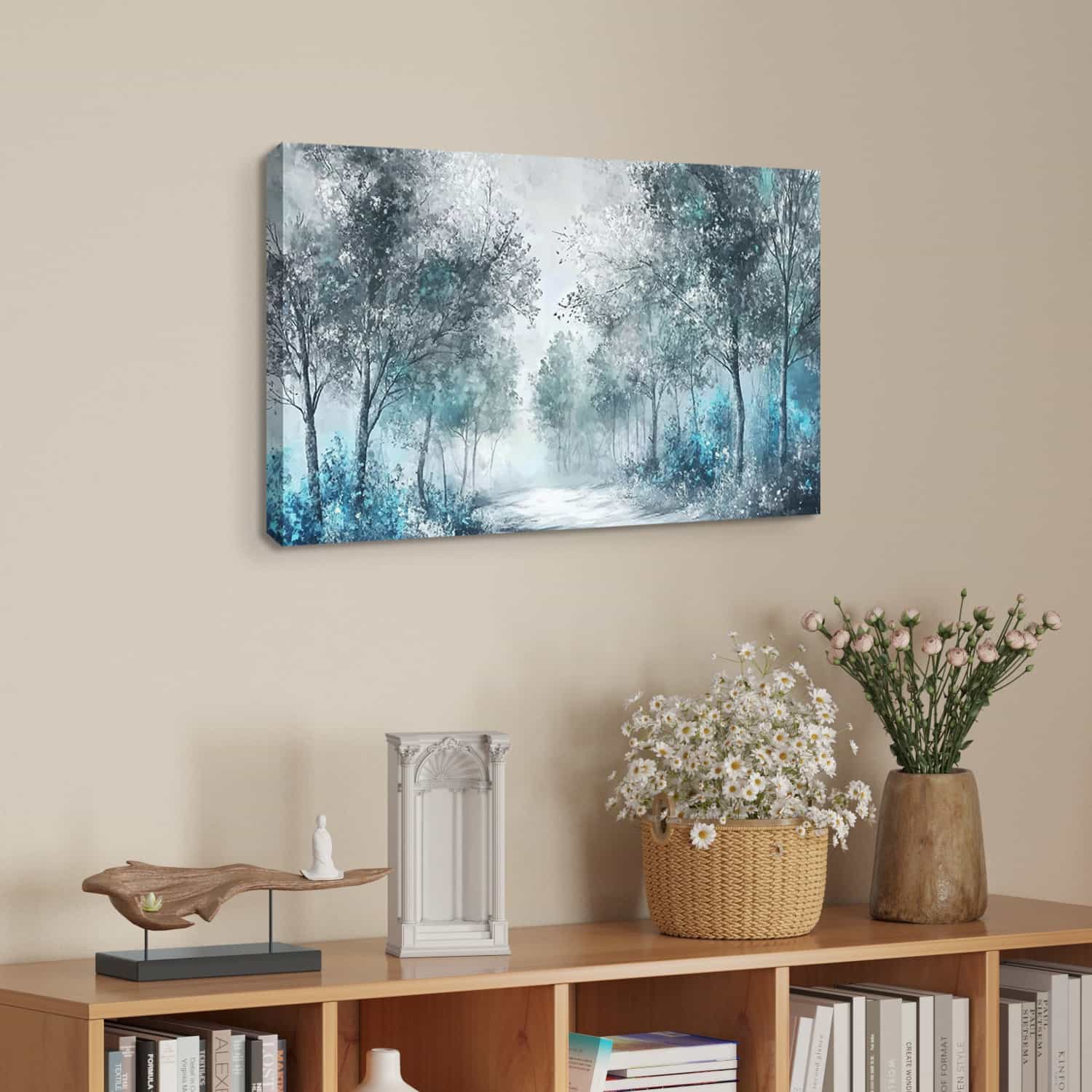 Blue Forest Canvas Art