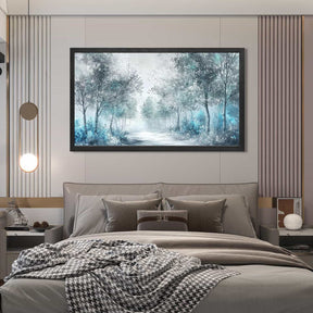 Blue Forest Canvas Art