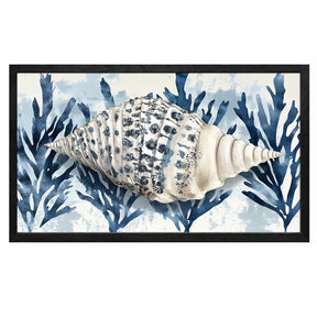 Seaweed And Conch Canvas Art