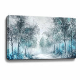 Blue Forest Canvas Art
