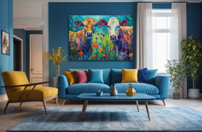 Cow Canvas Art