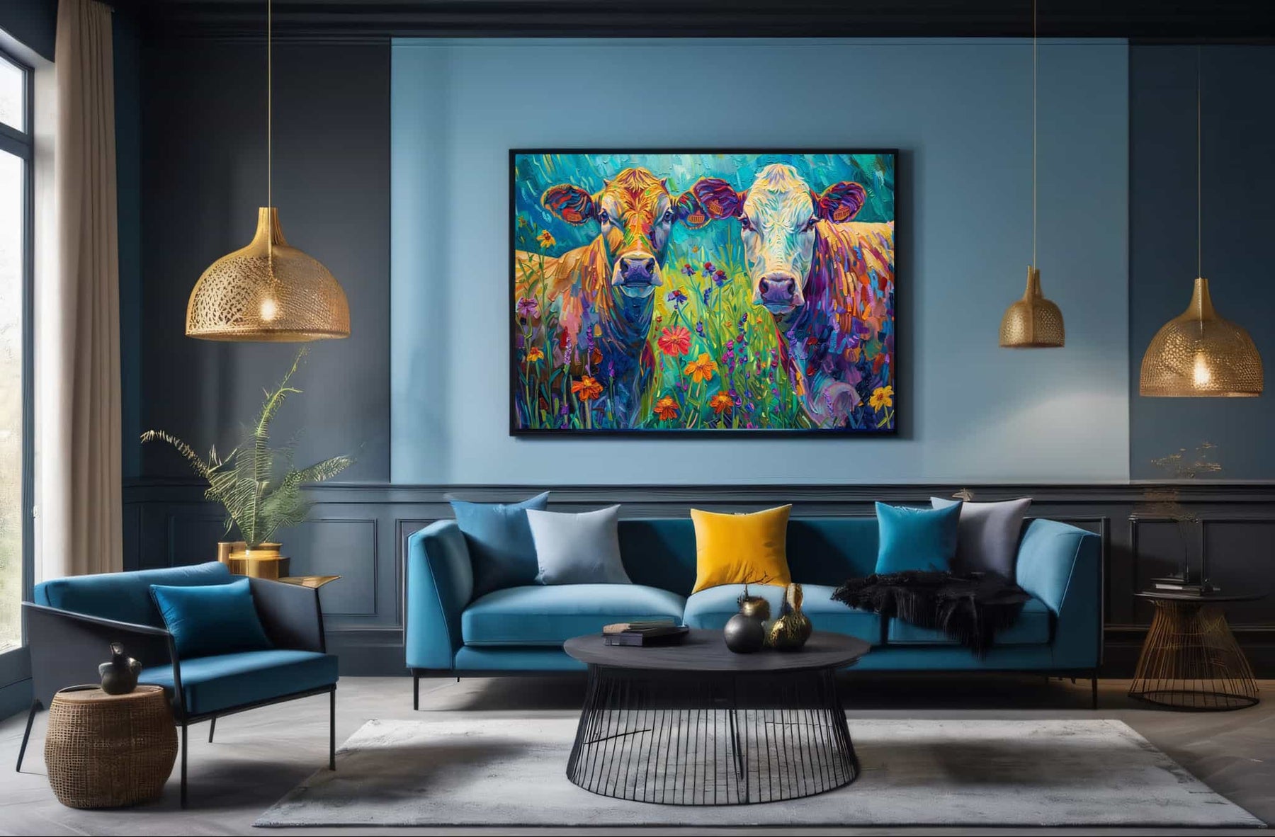 Cow Canvas Art