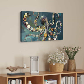 Colorful Octopus Canvas Art