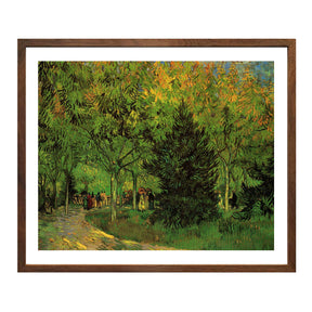 Vincent Van Gogh A Lane In Garden Wall Art Van Gogh Poster